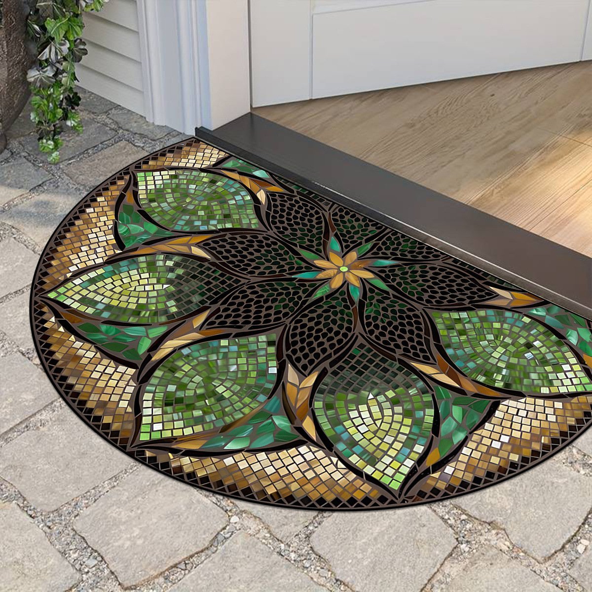 🎁TikTok Last Day Sale - 70% OFF💖Boho Style Semicircular Door Mat - Non Slip Soft Floor Carpet