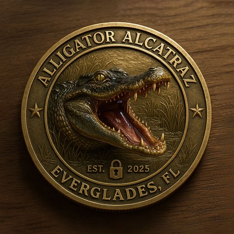 🏆Flash Sale 60% OFF - 🗽🐊Alligator Alcatraz Humor Collectible Coin