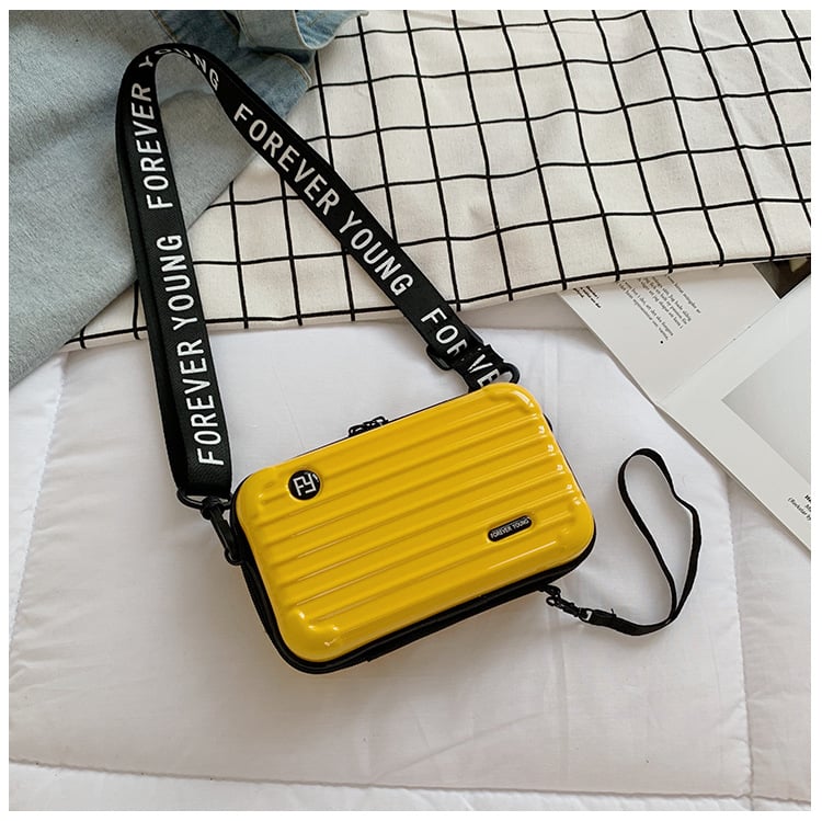 🔥(Last Day Sale- 50% OFF) Mini Suitcase Shape Crossbody Bag Shoulder Bag