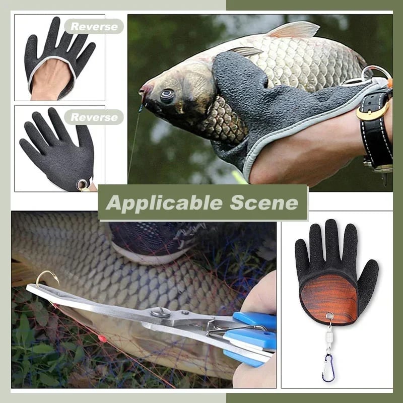 🔥(LAST Day Sale- 50% OFF) 🧤Essential protective non-slip gloves for fishermen with magnet release