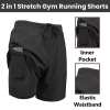 🎁TikTok Last Day Sale - 70% OFF🔥3-Pack Men's 2 in 1 Stretch Active Quick Dry Gym Running Shorts With Liner