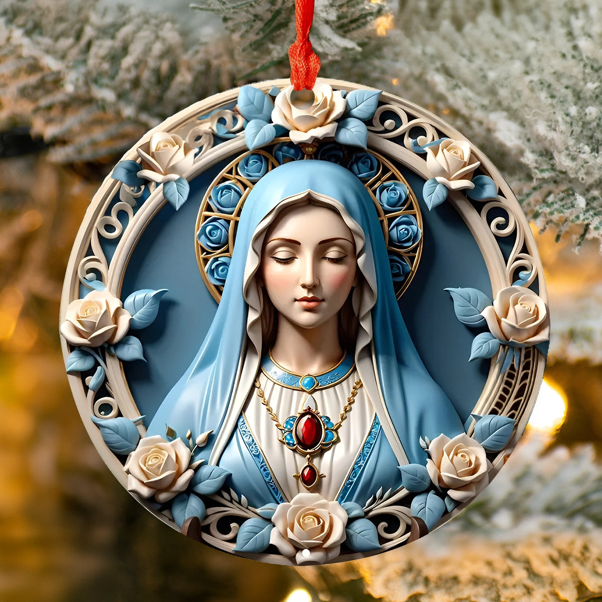 Shineful Blessed Virgin Mary Ornament