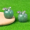 Natural Crystal Jade Colorful Apple Small Ornament