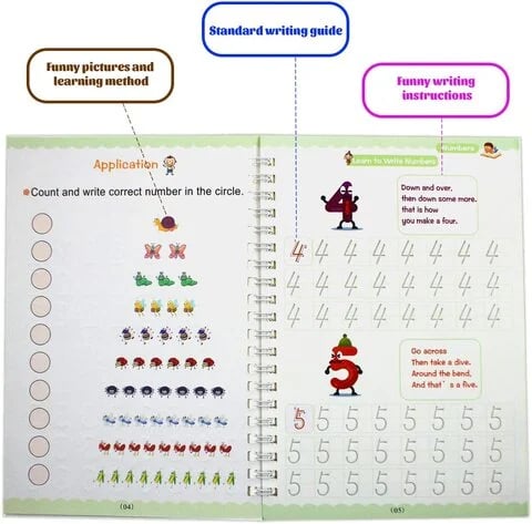 🔥Reusable Handwriting Practice Copybook Set