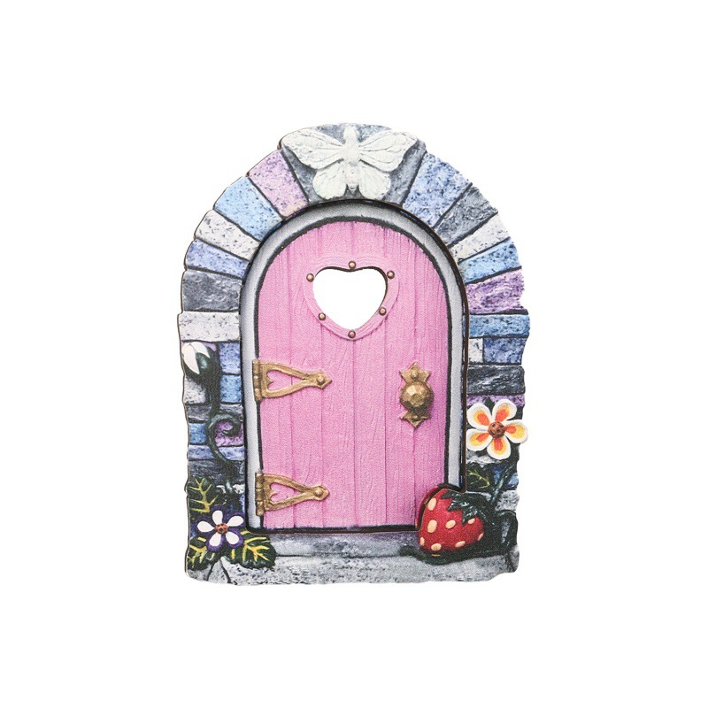 🔥Wooden garden fairy door decorations 🌹Garden creative fairy tale house home living room desktop micro landscape decorations