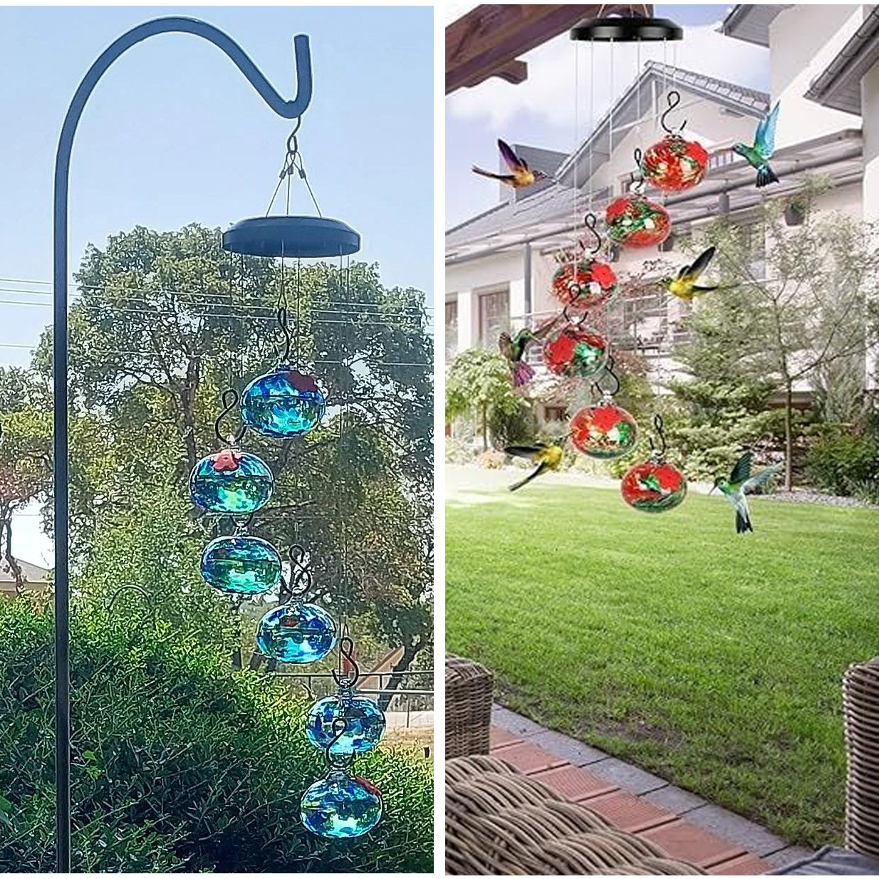 Mega Sale 50% OFF💥Charming Wind Chime Hummingbird Feeder, BUY 2 FREE SHIPPING