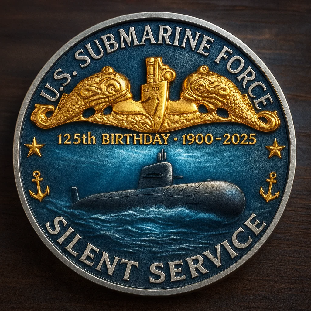 🏆Flash Sale 60% OFF - ⚓ “U.S. Submarine Force 125th Anniversary” Commemorative Coin 🇺🇸