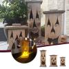 🎃Early Halloween Sale👻Handmade Wooden Halloween Glowing Lantern-BUY 2 FREE SHIPPING