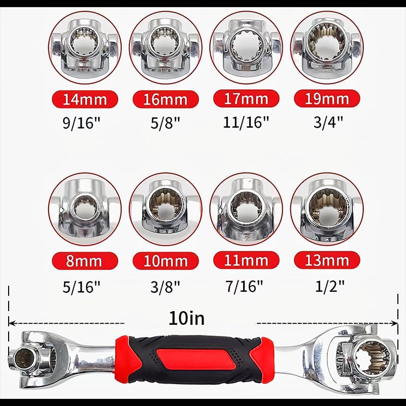 (🔥Last Day Promotion 50% OFF)52 in 1 Universal Socket Spanner Wrench