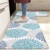 HEBE Anti Fatigue Kitchen Rug Sets 2 Piece Non Slip Kitchen Mats for Floor Cushioned Kitchen Rugs and Mats Waterproof Comfort Standing Mat Runner for Kitchen,Home Office,Sink,Laundry