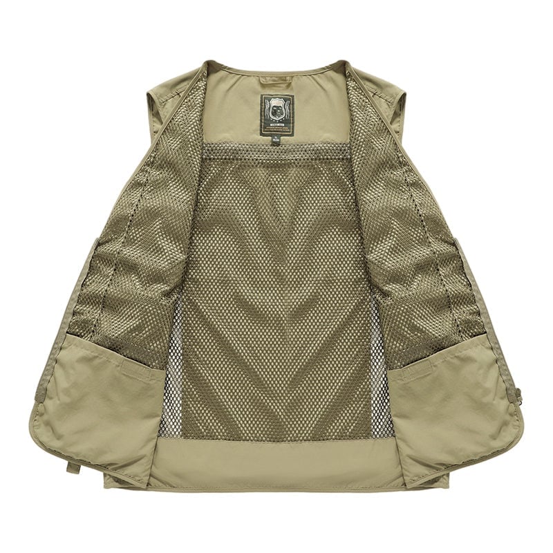 (🔥Last Day Promotion 50% OFF) Breathable Mesh Zip Cargo Vest - Buy 2 Get Extra 10% OFF & Free Shipping