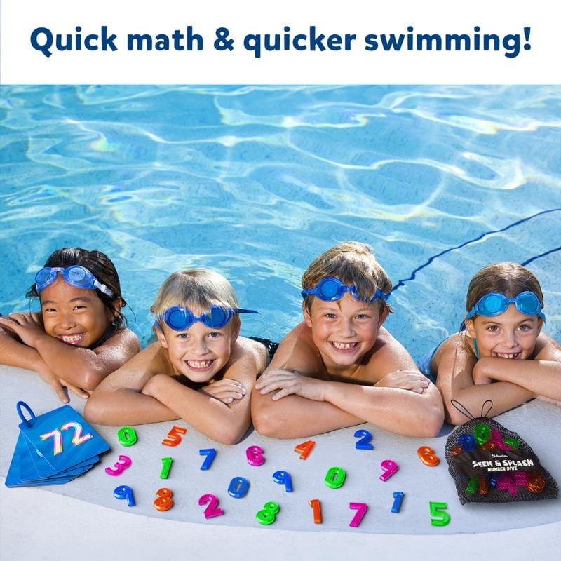 🎁TikTok Last Day Sale - 70% OFF🎉Skillmatics Pool Toys & Underwater Diving Game,Seek & Splash Numbers Gem
