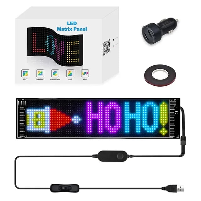 🔥Last Day Promotion - 50% OFF🎁Vehicle Bluetooth 🌠Customizable 💡LED Flexible Display