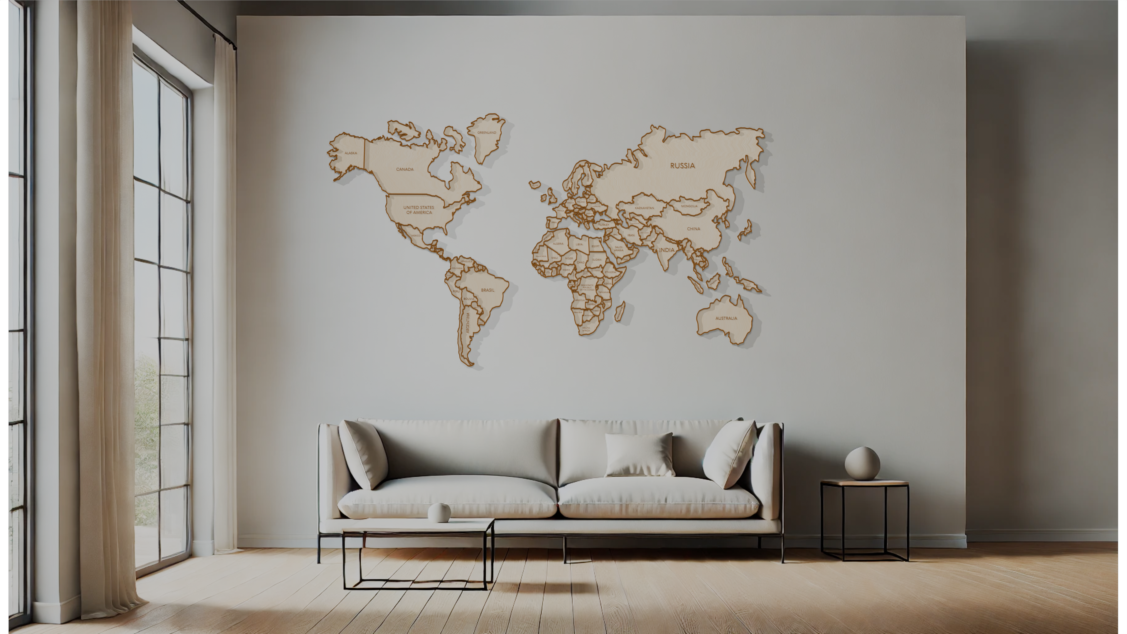 Travel Souvenir World Map