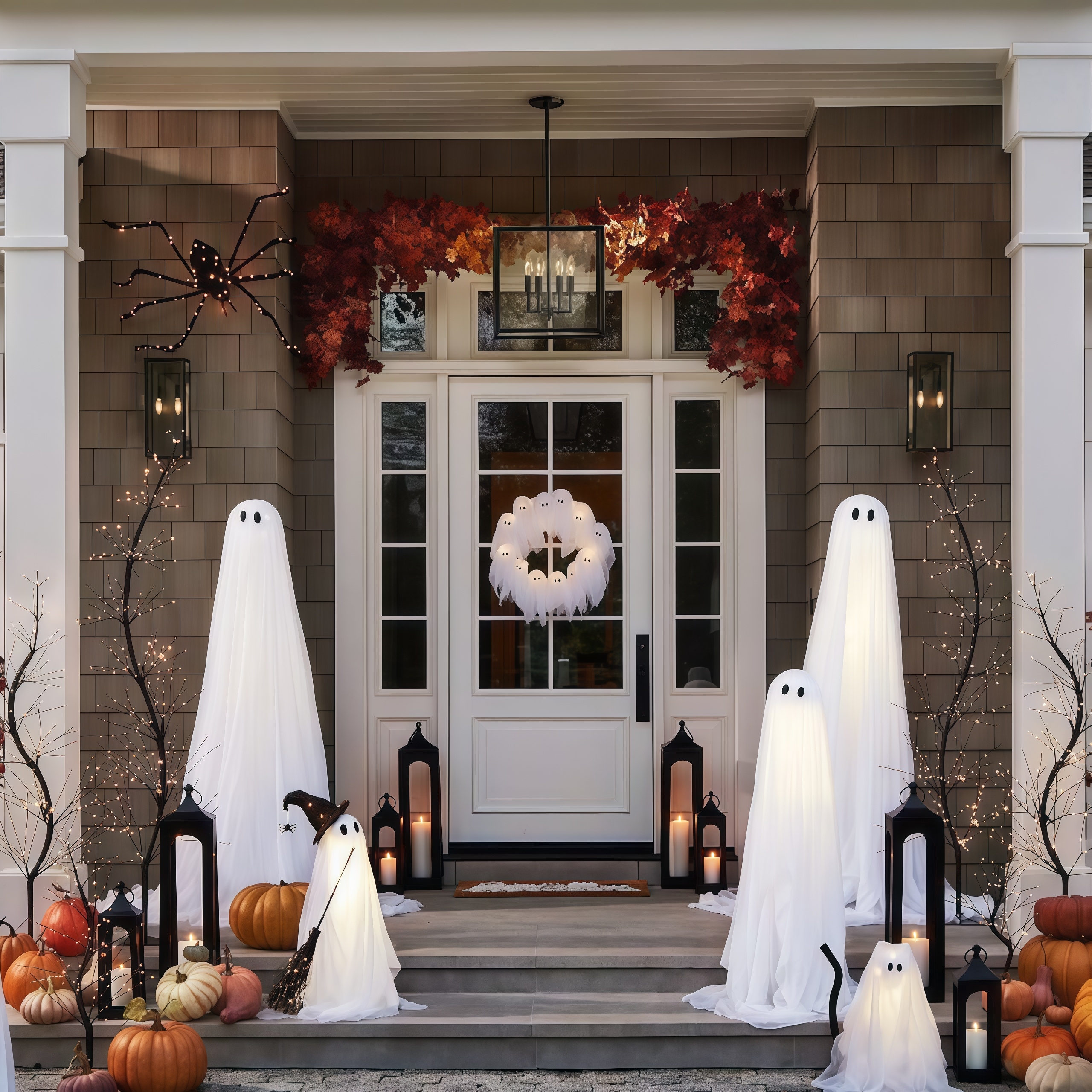 🎁TikTok Last Day Sale - 70% OFF🎉Lit Ghosts Wreath🏆Flash Sale⚡