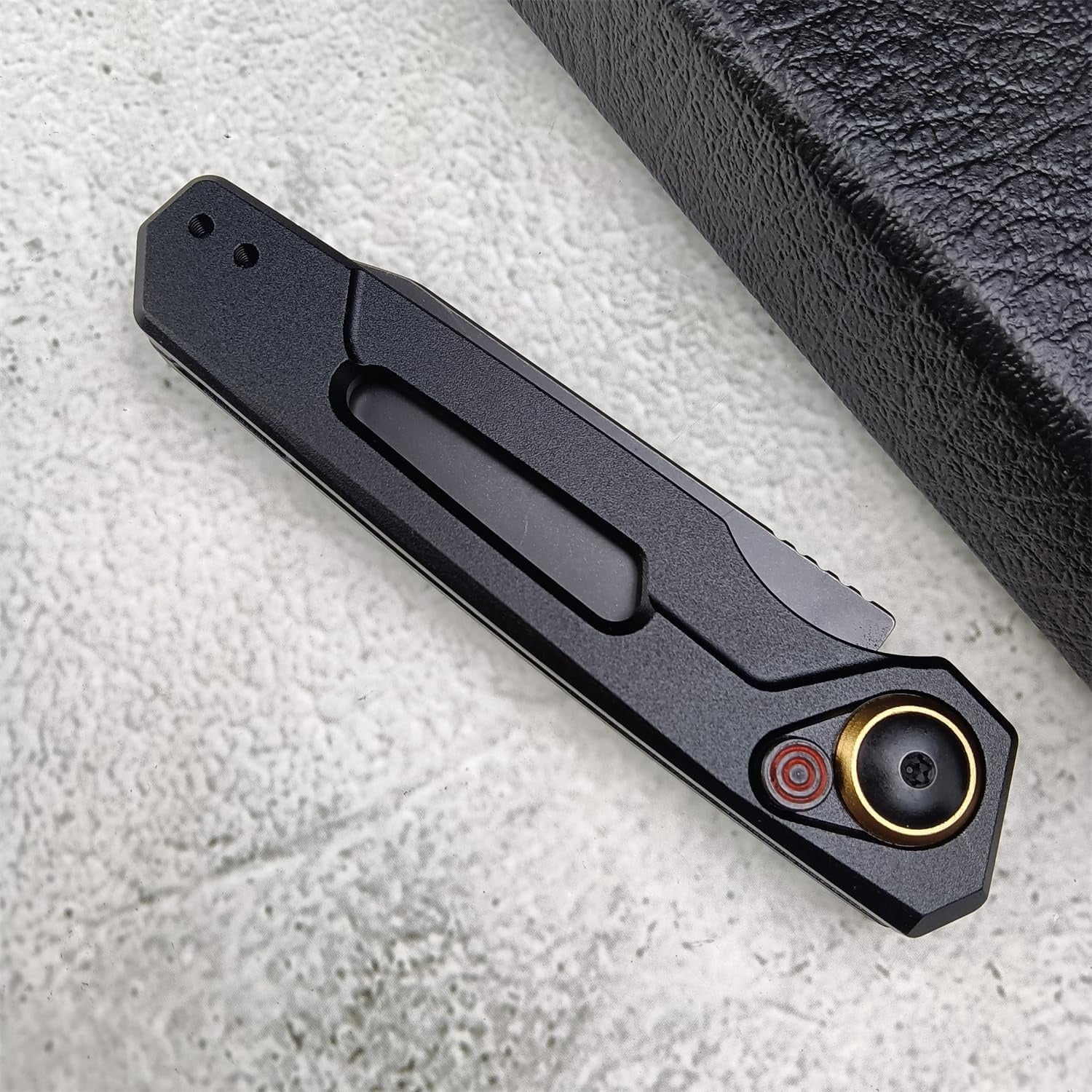 Spring Assist Button Lock Knife, 7550, Stainless Steel